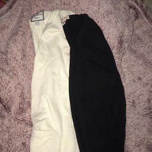 Cream White & Black Merona Cardigans